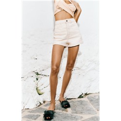 MOM FIT DENIM SHORTS