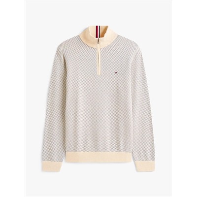 Quarter-Zip Mockneck Sweater