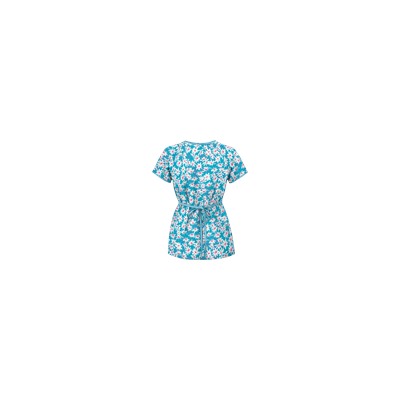 UA Daisy Mae Turquoise Mock Wrap Scrub Top
