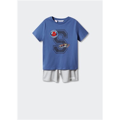 Pijama corto spiderman -  Niño | MANGO OUTLET España
