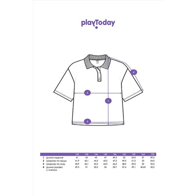 Футболка-поло PLAYTODAY, 1126099