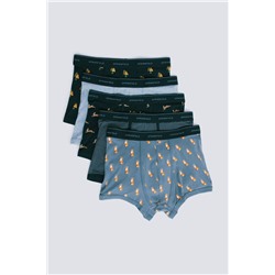 Pack 5 boxers algodón estampados