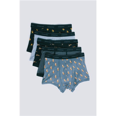 Pack 5 boxers algodón estampados