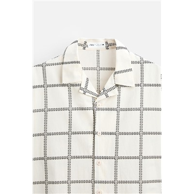 CAMISA BORDADO CUADROS