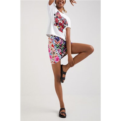 Camiseta arty floral