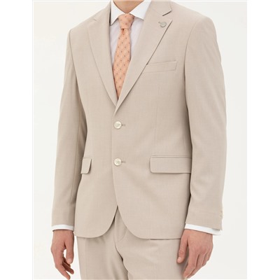 Bej Slim Fit Takım Elbise