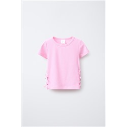 CAMISETA RIB CUT OUT LAZOS