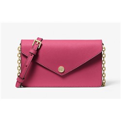 MICHAEL KORS OUTLET Small Saffiano Leather Envelope Crossbody Bag