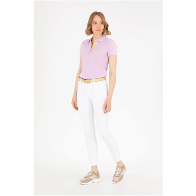 Kadın Manolya Basic Polo Yaka Tişört