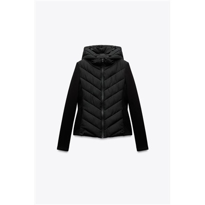 CONTRAST PUFFER JACKET