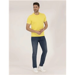 Açık Sarı Slim Fit Kazak