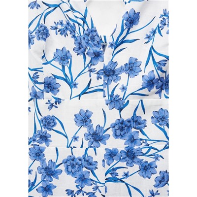 Mono algodón estampado floral