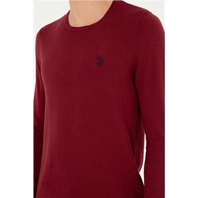 Erkek Bordo Basic Kazak