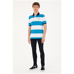 Erkek Regular Fit Polo Yaka Saks Tişört