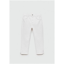 Jeans capri abertura lateral