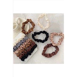 Monalisa Kadın Saten Kahverengi Tonlar 4lü Set 5689000888