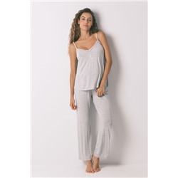 Pijama Capri "maternity" soft touch gris