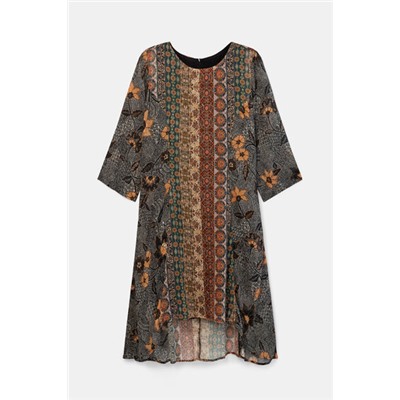 Vestido cenefas boho