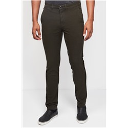 Pantalón recto Verde oscuro