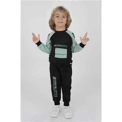 AHENGİM Kids Ak15027 Erkek Urban Baskılı Eşofman Takım 1-2-10001070