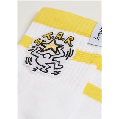 Kurze Socken im Sport-Stil mit Motiv Keith Haring™