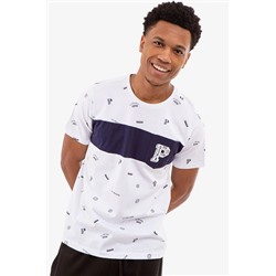 ALLOVER USPA PRINT T-SHIRT WITH CHEST POCKET