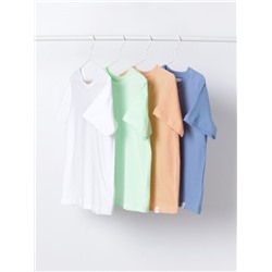 PACK OF 4 PLAIN SHORT SLEEVE T-SHIRTS