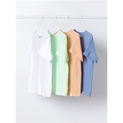 PACK OF 4 PLAIN SHORT SLEEVE T-SHIRTS