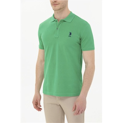 Erkek Yeşil Basic Polo Yaka Tişört