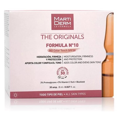Martiderm The Originals Formula N10 HD Color Touch SPF30 30 ампул