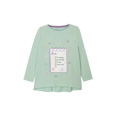 Camiseta Verde agua jaspeado