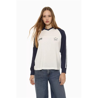 Long sleeve football T-shirt