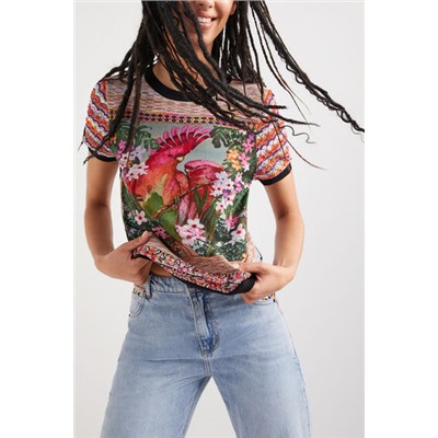 Camiseta tricot loros