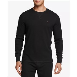 Men's Waffle-Knit Long-Sleeve Crewneck Thermal Top