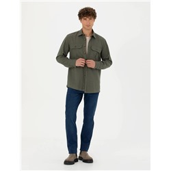Lacivert Straight Fit Jean Pantolon