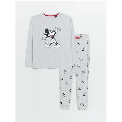 LC Waikiki Bisiklet Yaka Mickey Mouse Baskılı Uzun Kollu Kadın Pijama Takımı, LCW DREAM                                            
                                            Bisiklet Yaka Mickey Mouse Baskılı Uzun Kollu Kadın Pijama Takımı
