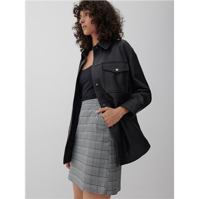 Checked mini skirt