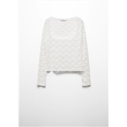 Top encaje floral