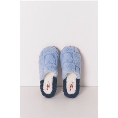 Zapatillas casa ducha Mickey azul estampado