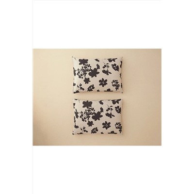 English Home Cosmos Garden Dijital Baskılı Soft Cotton 2'li Yastık Kılıfı 50x70 Bej 10040199