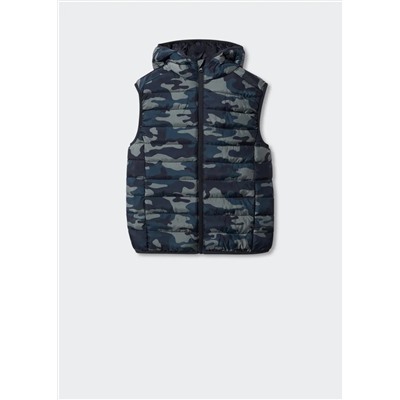 Chaleco acolchado capucha -  Niño | MANGO OUTLET España