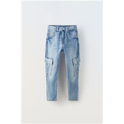 SUPER ELASTIC CARGO JEANS