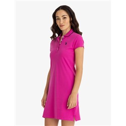TIPPED POLO DRESS