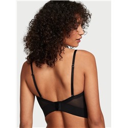 VERY SEXY Shine Logo Satin Strapless Corset Top