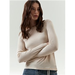 Лонгслив с двойным швом с шелком, B3115/champan