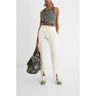 Pantalón ancho confort con cordón