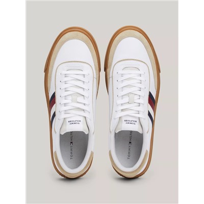 Signature Stripe Leather Sneaker