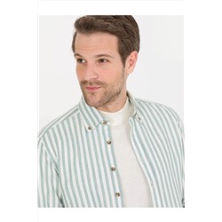Pierre Cardin Mint Regular Fit Uzun Kollu Gömlek EGEBUTİK 1565996.VR041
