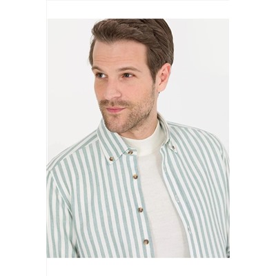 Pierre Cardin Mint Regular Fit Uzun Kollu Gömlek EGEBUTİK 1565996.VR041