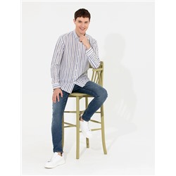 Haki Slim Fit Uzun Kollu Gömlek